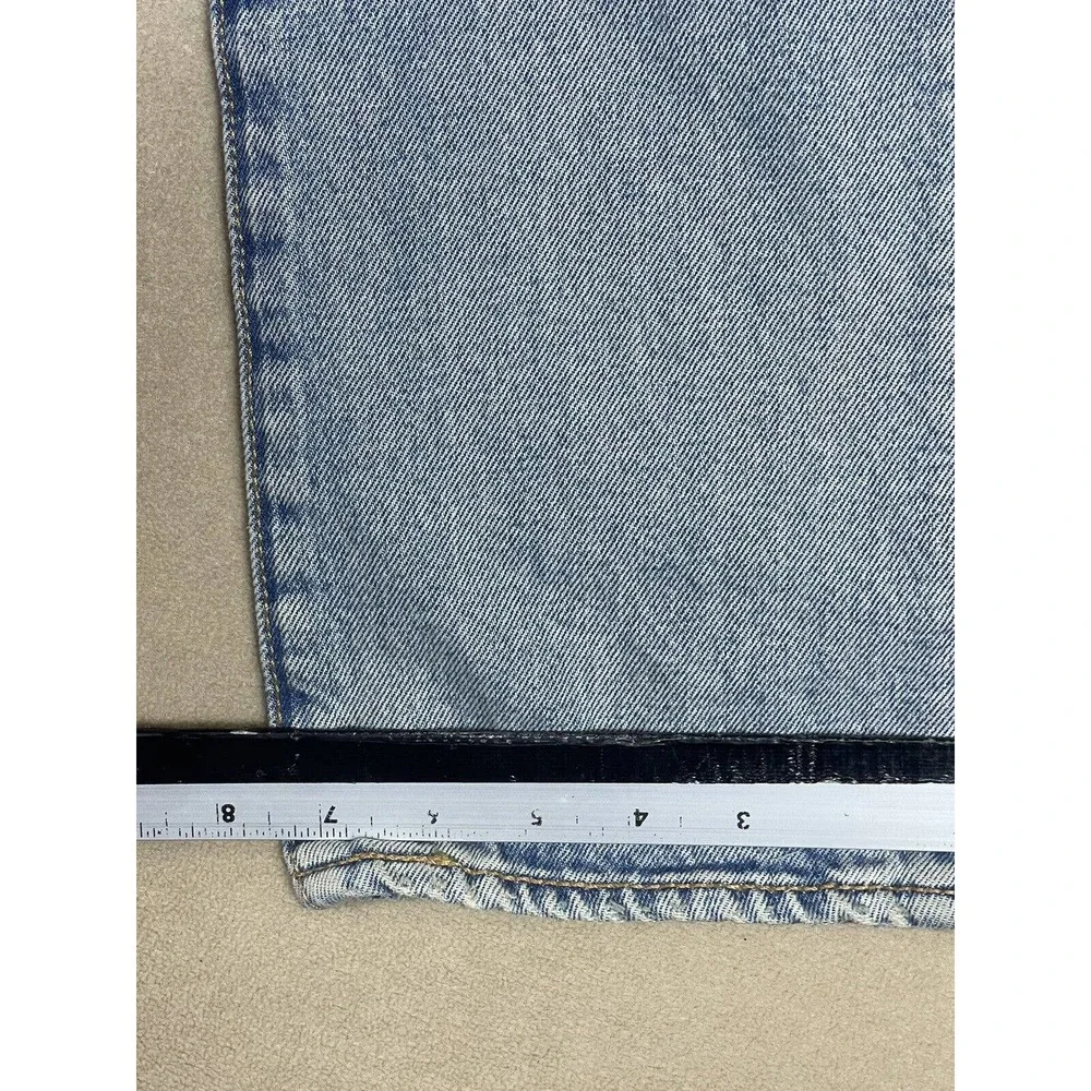 Levi's 501 Trashed‎ Mens 30x32 Blue Jeans Pockets Distressed Mid Rise Button Fly